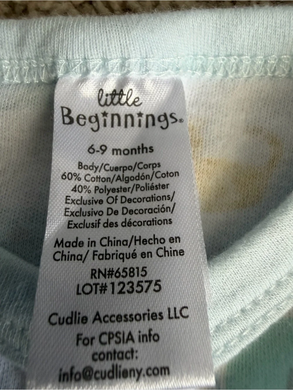3-Piece Baby Footed Pajamas